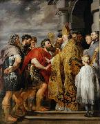 Peter Paul Rubens Saint Ambrose forbids emperor Theodosius I to enter the church oil